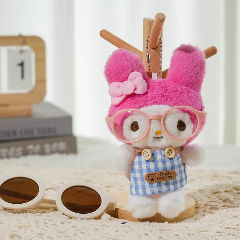 Sanrio hello kitty chaveiro de pelúcia pingente mochila diária decoração de moda personalizada presente de festival infantil