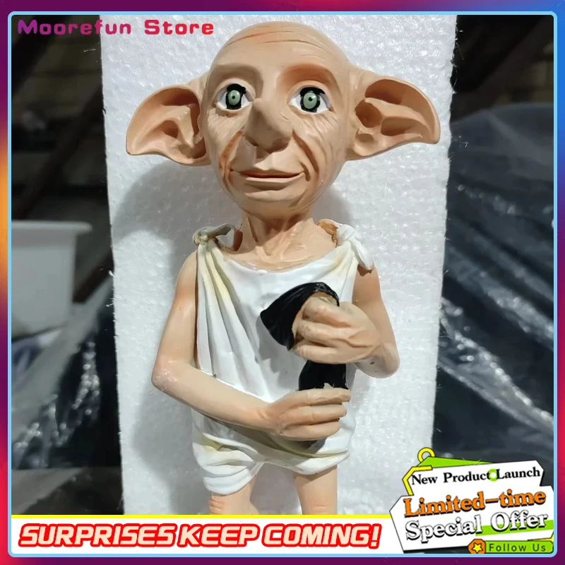 Figura de acción de elfo Dobby de 16cm, modelo Abs, máscara de látex, decoración, personajes de rol de película de Halloween, regalos, juguete favorito de los niños