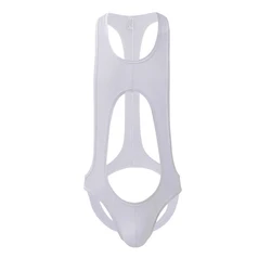 Playsuit Costume Leotard Bodice Bodysuit Breathable And Stretchy Men's Leotard Underwear Bodysuit In Polyamide