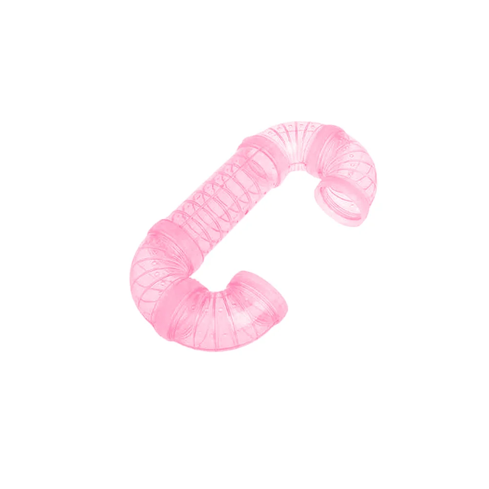 

2Pcs Exercise Tunnel Tube for Small Pets Plastic Habitat Expansion Pipe Connectable Animal Cage Accessories Indoor Outdoor Use