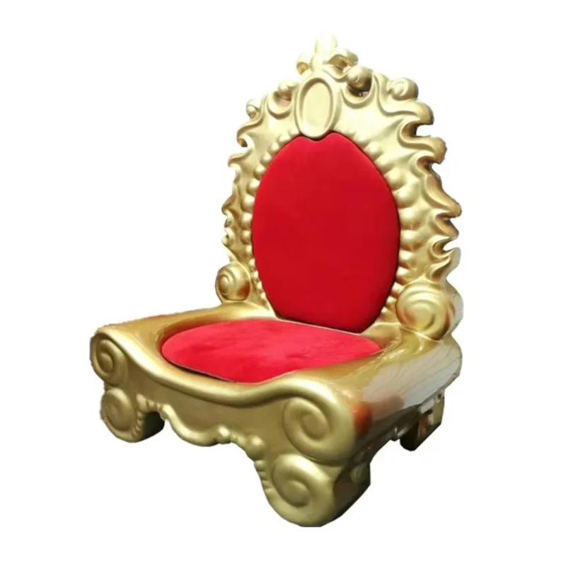 most popular fibreglass new christmas throne king santa chair for shopping mall decoration