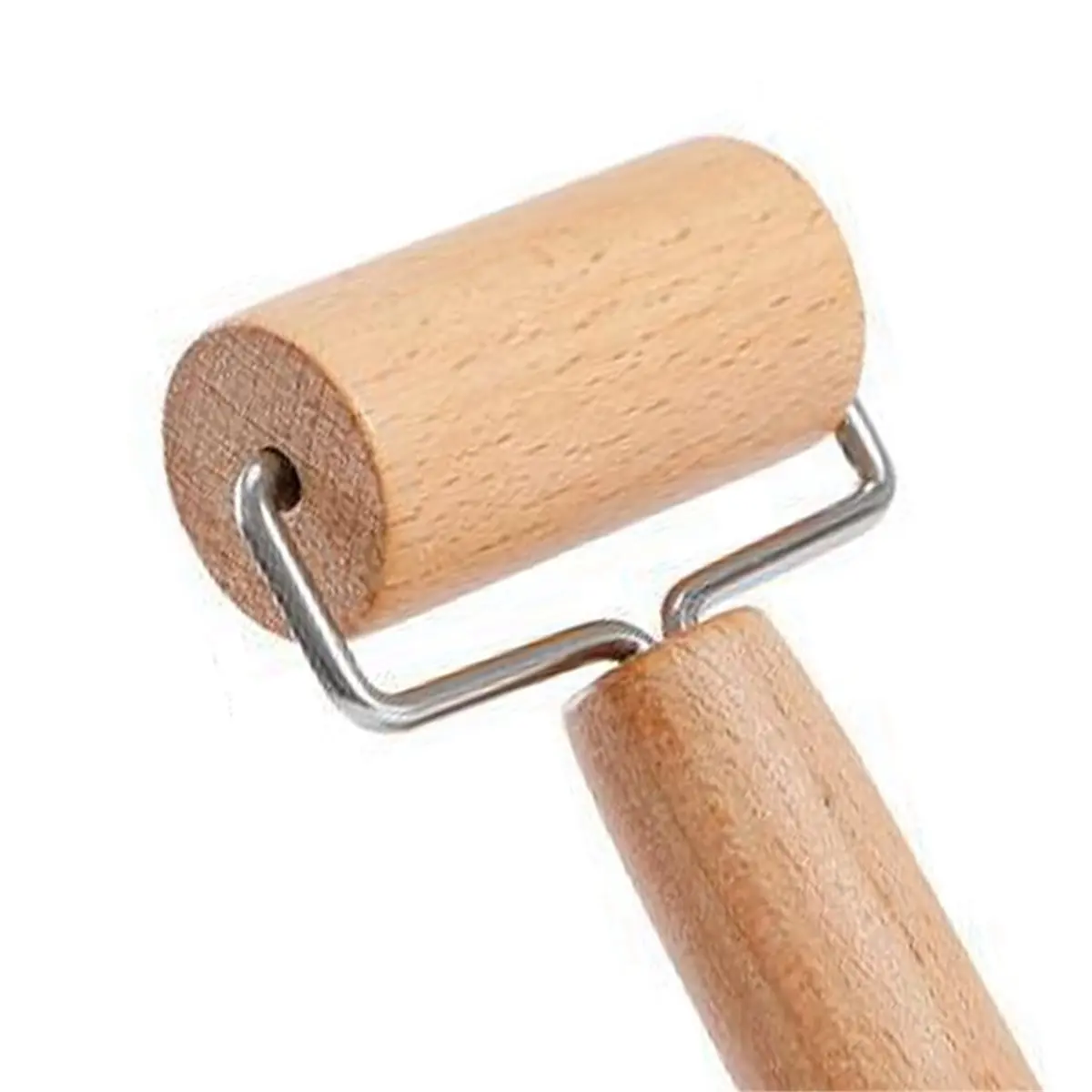 finefine Pizza Dough Roller & Dough Docker,Dough Hole Maker Puncher Wooden Rolling Pin for Pizza,Cookie,Pie,Pastry,Bread,Crust