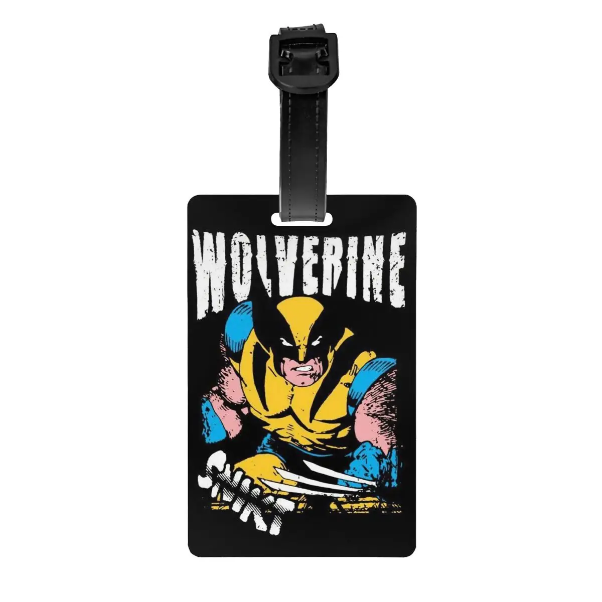 

Custom Wolverine Cartoon Luggage Tag Travel Bag Suitcase Privacy Cover ID Label