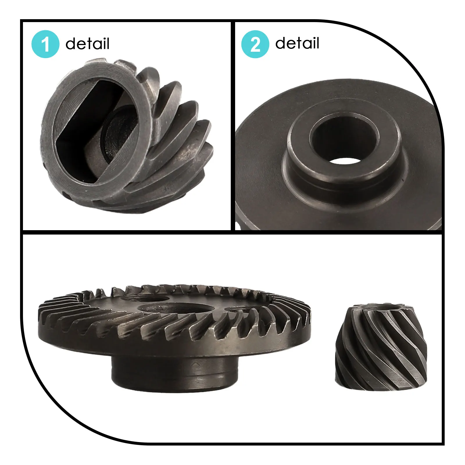 

Without Card Slot For 9523 Angle Grinder Metal Top notch Spiral Bevel Gear Set Without Card Slot for 9523 Angle Grinder