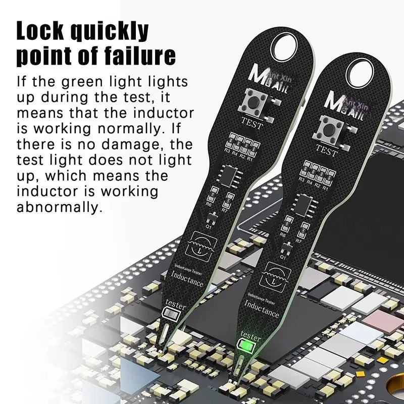 Coil Tester Motherboard Inductance Measure with Quick Fault Induction Detector for PC Home Appliance Circuit Repair