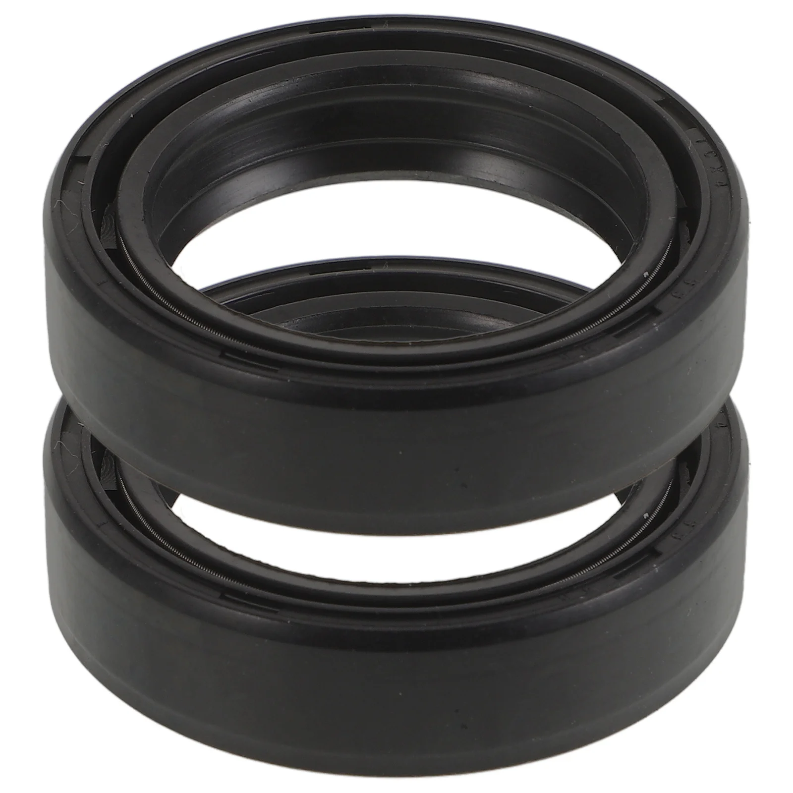 

2Pcs Motorcycle Front Fork Oil Seal Kit Plastic Wear-Resistant Shock Absorption Water Resistant for Universal Motorcycle Models