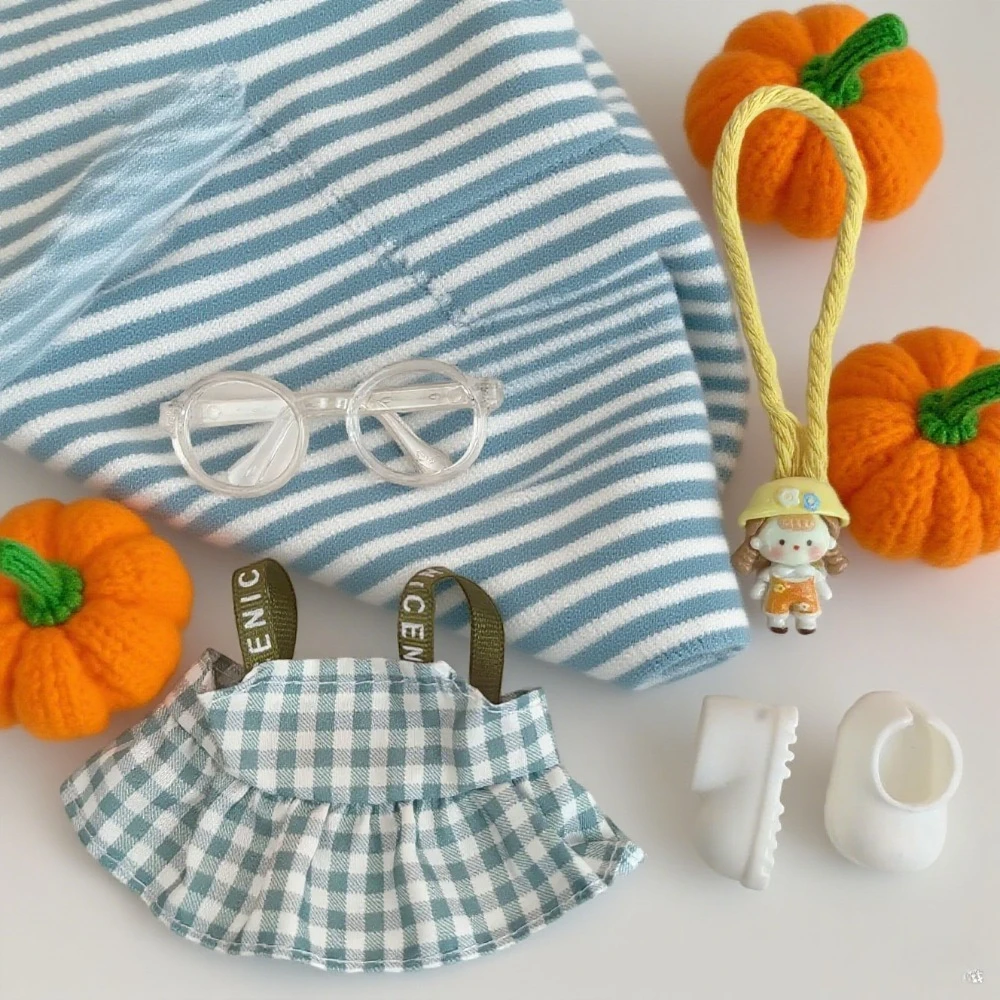 

17 см мини-плюшевая кукла, одежда, аксессуары для Кореи, Kpop Exo Labubu Idol, платье для девочек, одежда, подарок