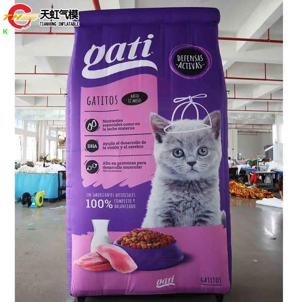 

Fast Shipping Customized Pet Food Bags Inflatable Model Blow Up Inflatable Bags Air Balloon for Promotion