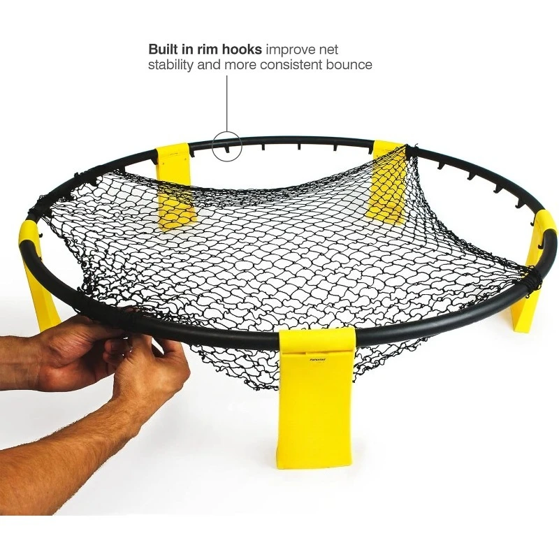 3 Ball Original Roundnet Game Set - Includes 3 Balls, Net And Bag