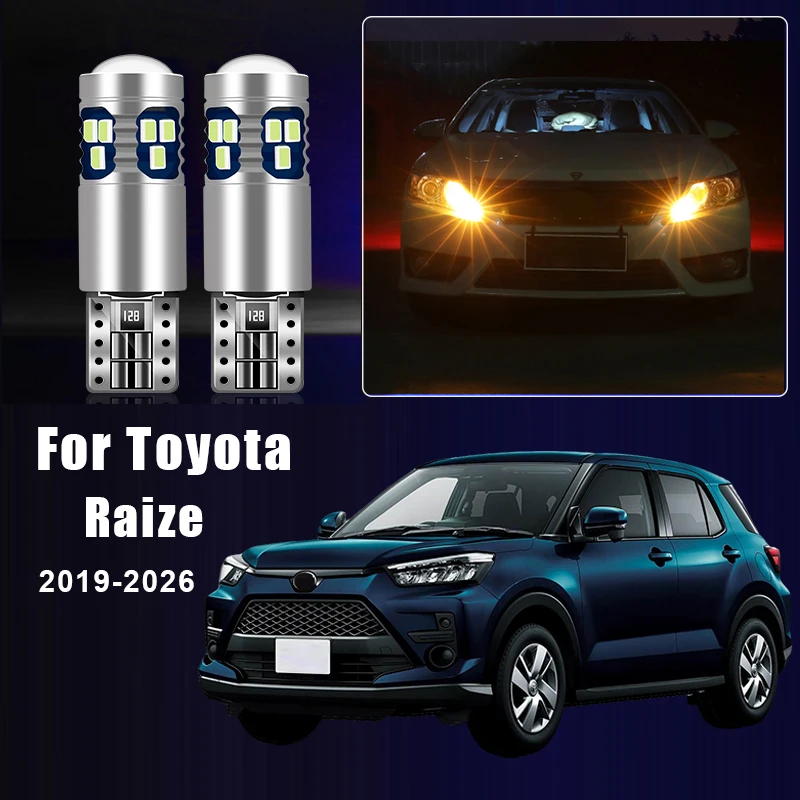 For Toyota Raize 2019 2020 2021 2022 2023 2024 2025 2026 2pcs W5W T10 LED Bulbs Car Parking Light Accessories