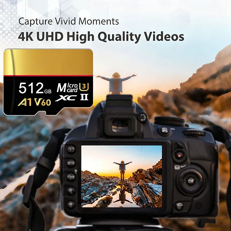 NOWA Karta Pamięci 2TB Wysokiej Szybkości V60 U3, Karta Micro SD do Kamery Sportowej GoPro, Drona, 4K Full HD, Wysokowydajna Karta TF — zdjęcie produktu 5