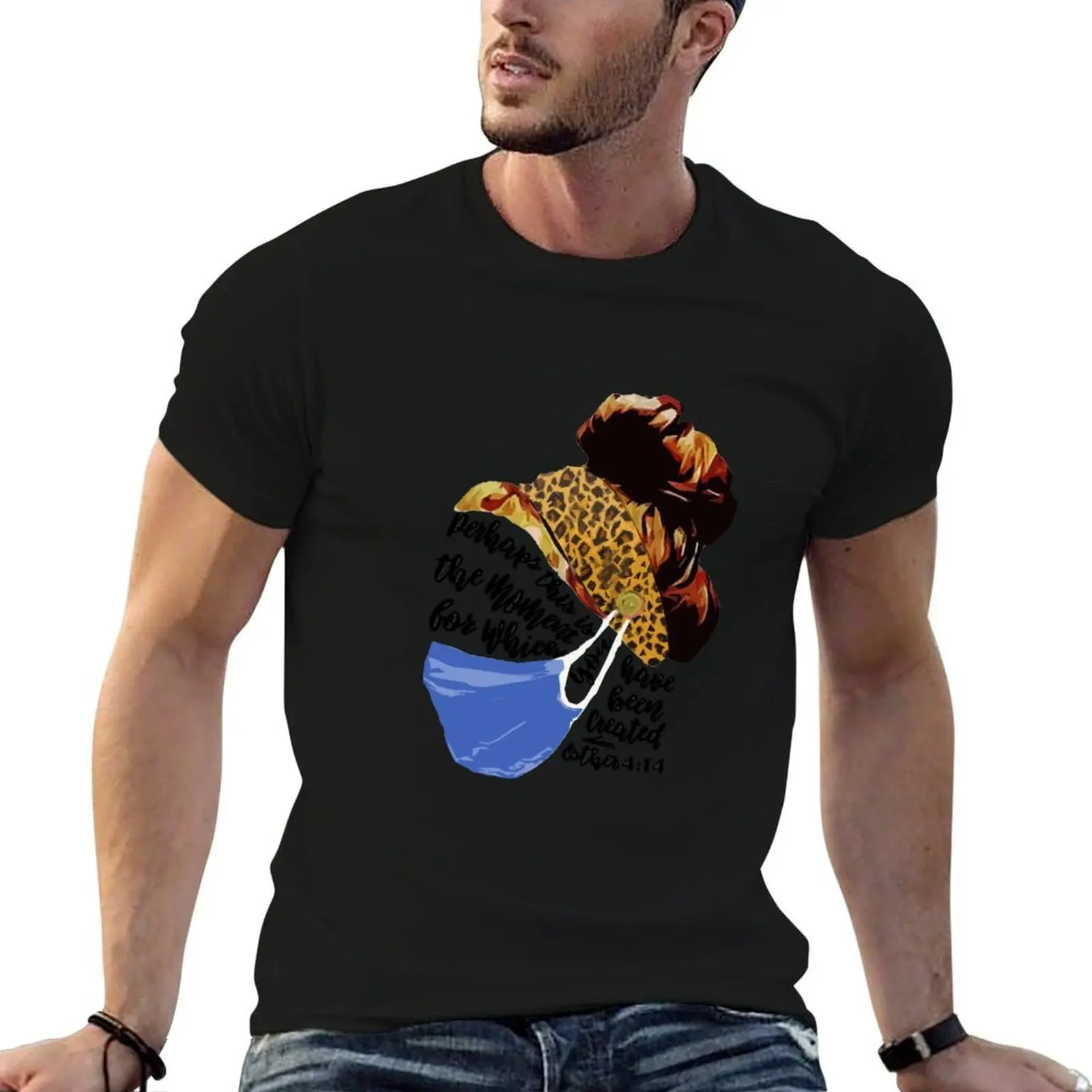 perhaps this is the moment for which you were created nurse T-Shirt tees topping funny t shirts men