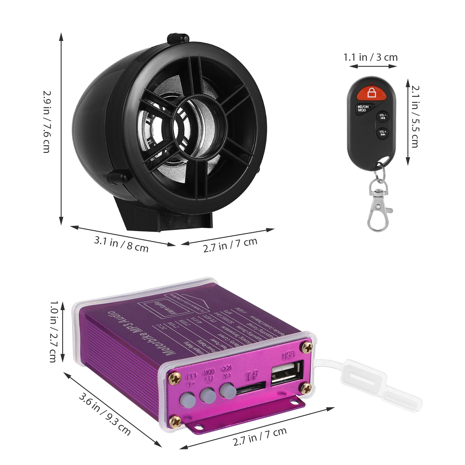 

Car Audio Wireless Stereo System Easy Installation Multi-Function Control Strong Compatibility High Quality Sound PP