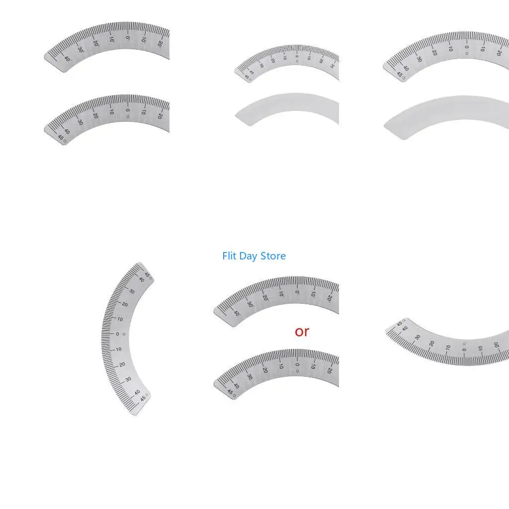 F92C Plate Scale ruler 45 Degree M1197 Protractors Milling Machine Part Measuring Gauging Tools