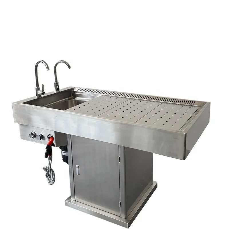 Rustproof stainless pet equipment veterinary dissecting table with CE certificate