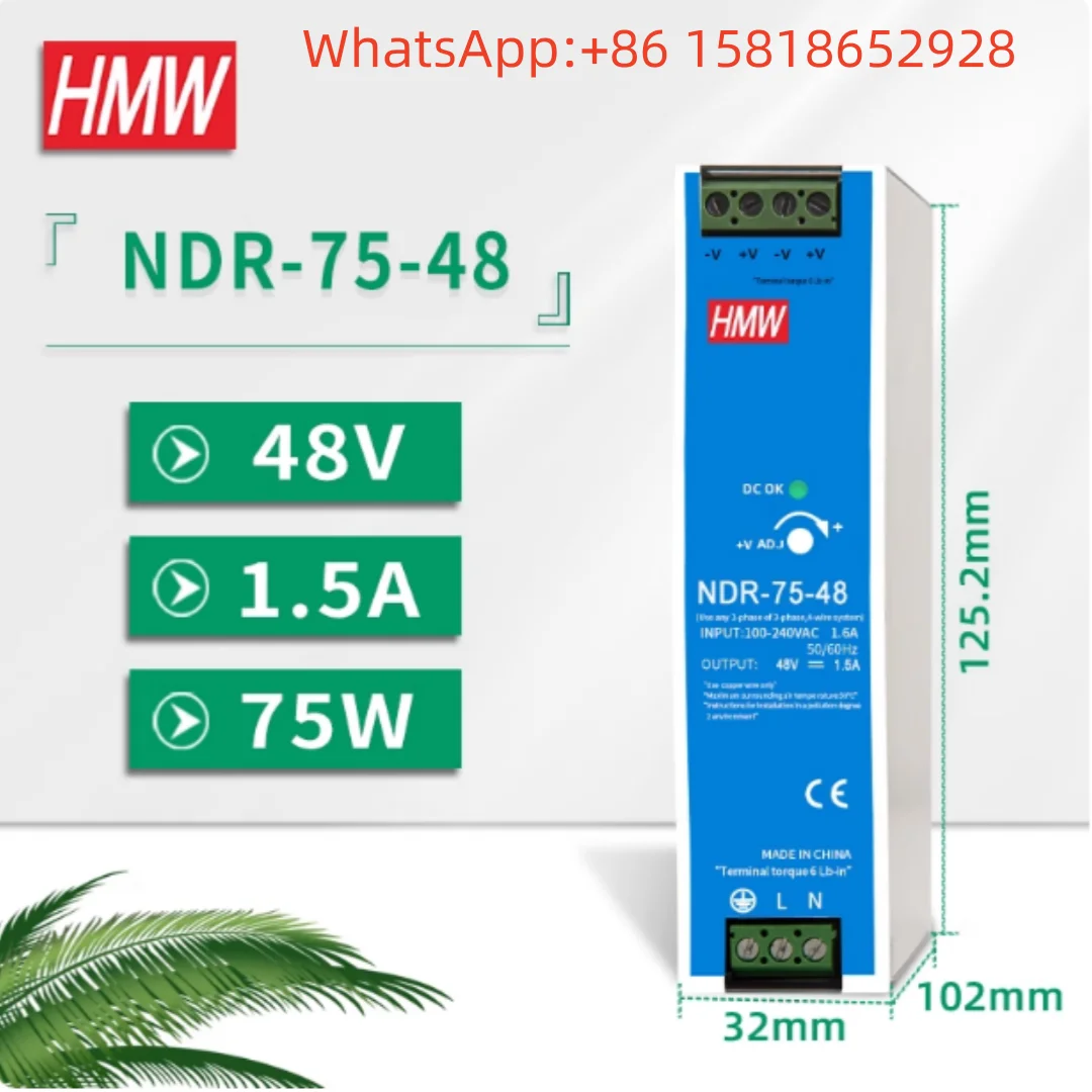 NDR-75-12 NDR-120-12 NDR-150-36 NDR-480-24 Mingwei NDR-120/240 rail-mounted power supply - a series of original stock