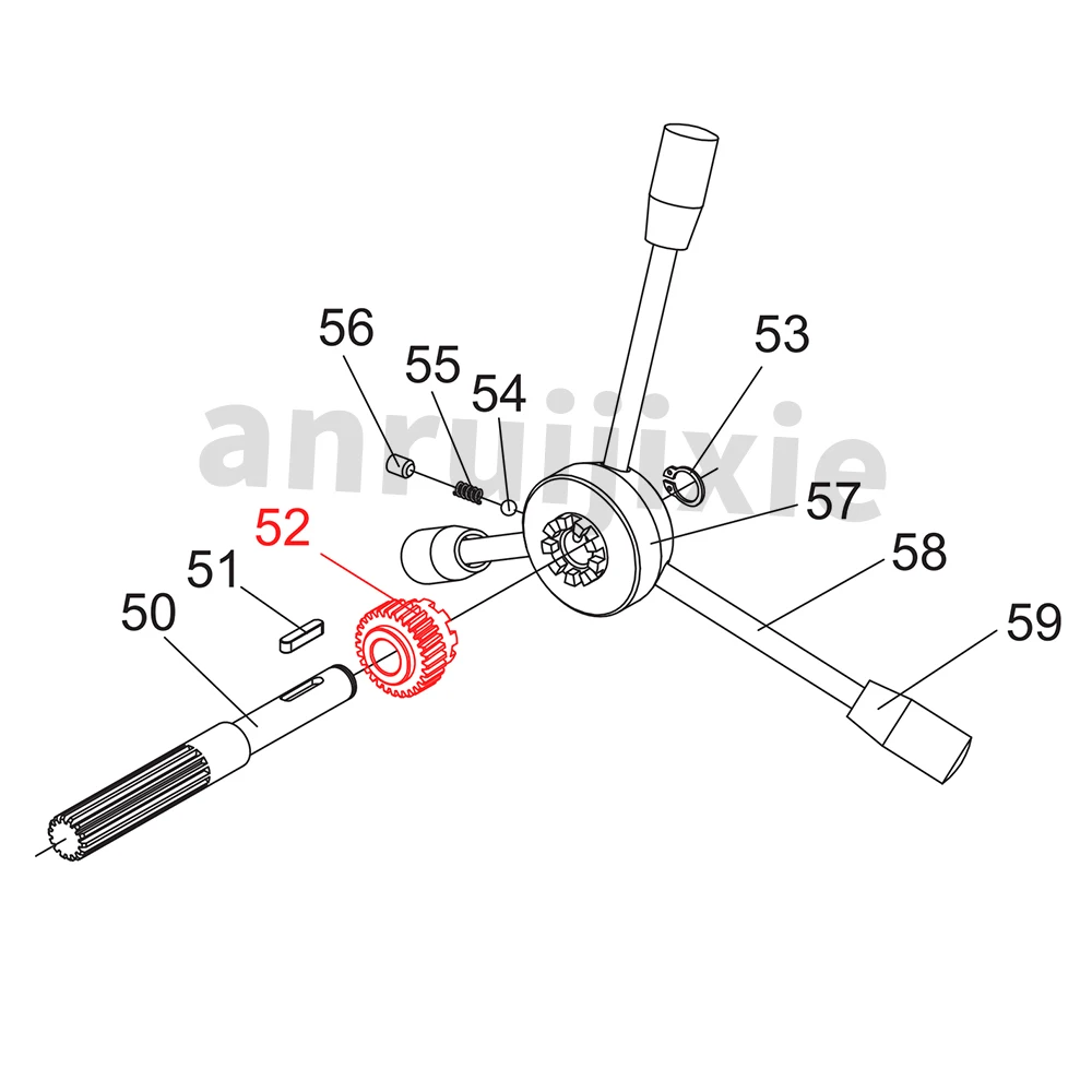 Gear Worm Bevel Gear 29 Teeth SIEG X2&SX2&JET JMD-1L&CX605&Grizzly G8689&Little Milling 9 Mini Mill spares