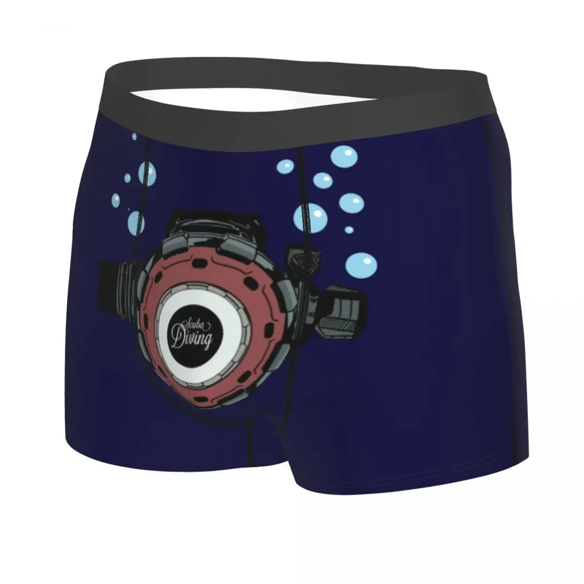 Scuba Diving Regulator Boxer Shorts For Homme Sexy 3D Print Dive Diver Underwear Panties Briefs Soft Underpants