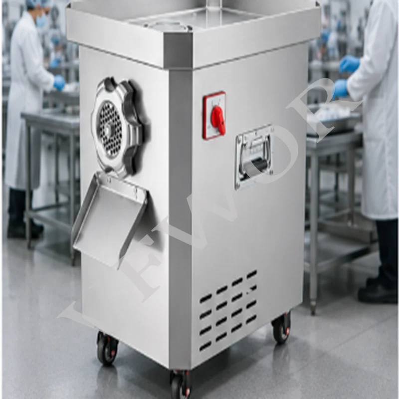 New High Power Commercial Vertical Meat Grinder Large Feed Port for Restaurant Food Processing Plant