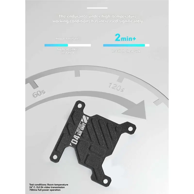 Hot-Lightweight Aluminum Heat Sink For DJI O4 Air Unit FPV Racing Drone Video Transmission Upgrade Aftermarket Parts A