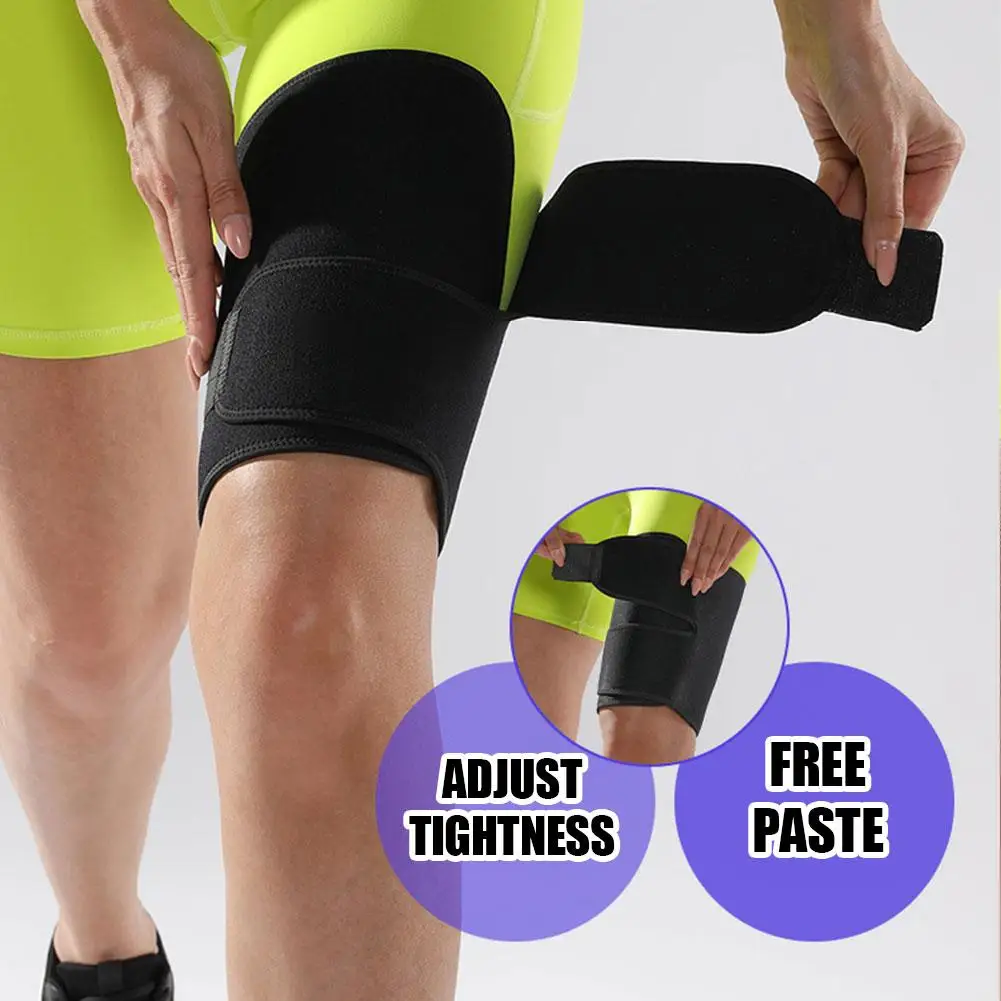 1Pcs Thigh Brace Hamstring Wrap Compression Sleeve Trimmer，For Pulled Hamstring Muscle,Tendinitis Injury,Sports Injury Recovery