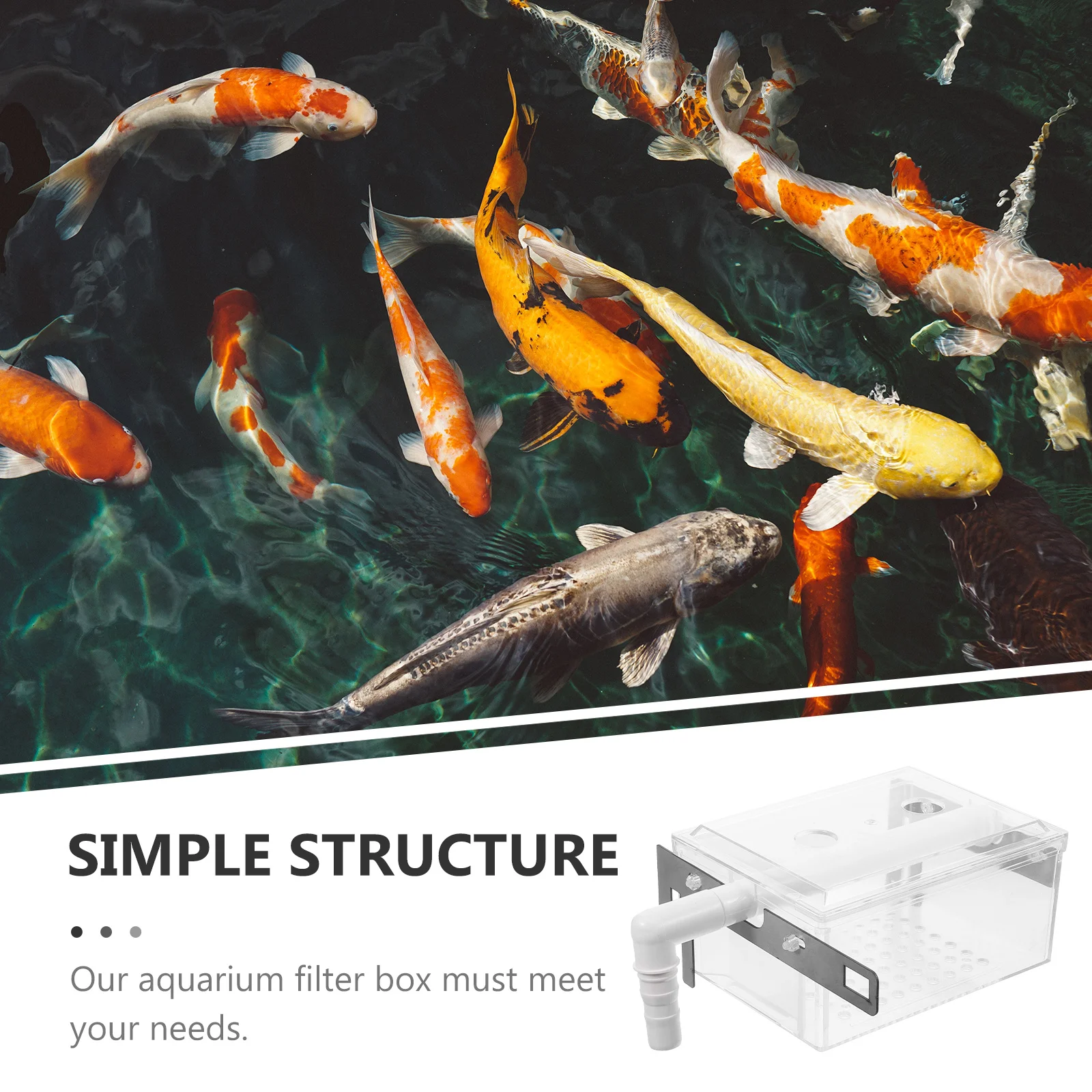 

1Set Professional Aquarium Filtration Box Hanging Drip Box Water Purifier for Office and Home Use Filters for Fish Tank