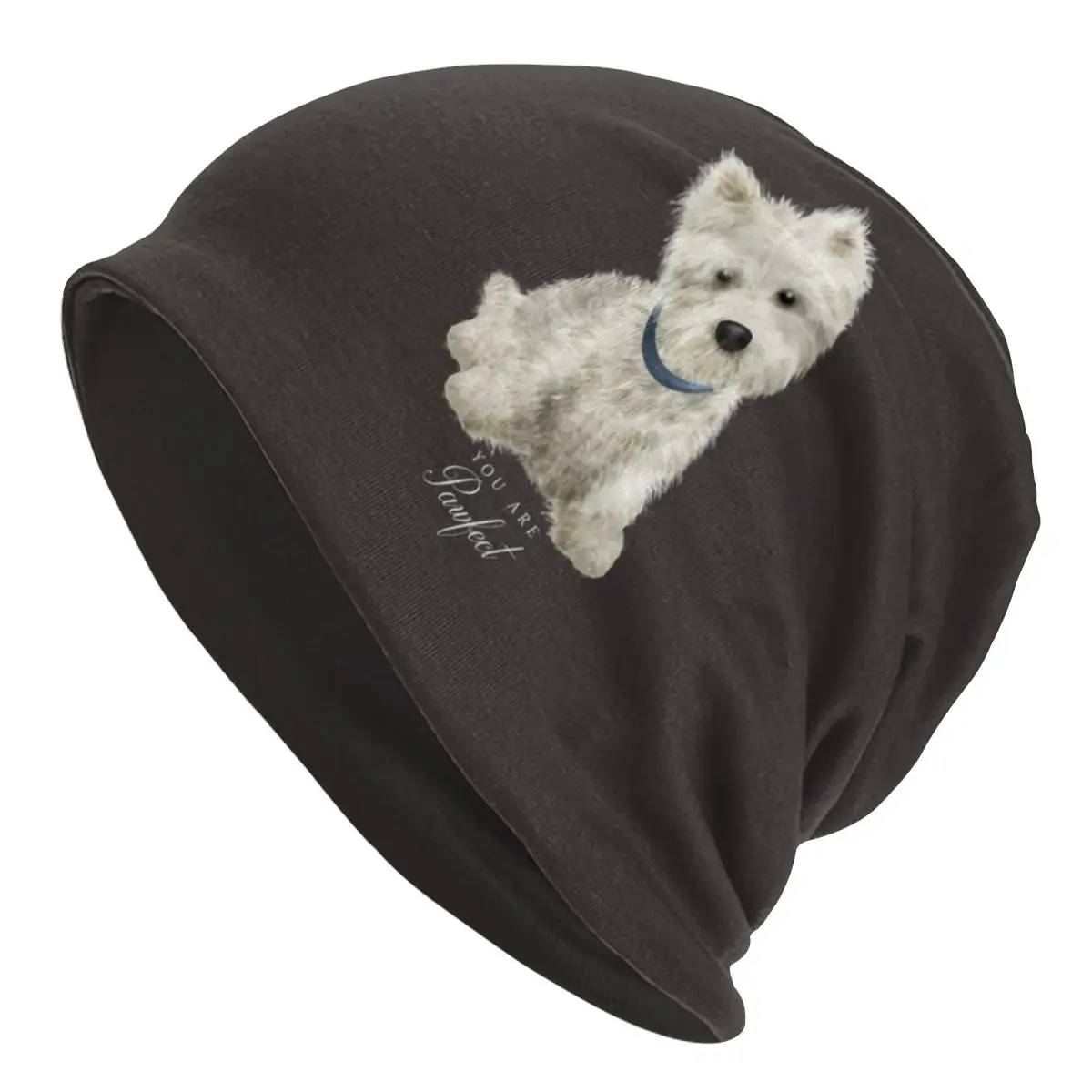 

Cute West Highland White Terrier Dog Beanies Caps Men Unisex Outdoor Winter Warm Knitting Hat Adult Westie Puppy Bonnet Hats