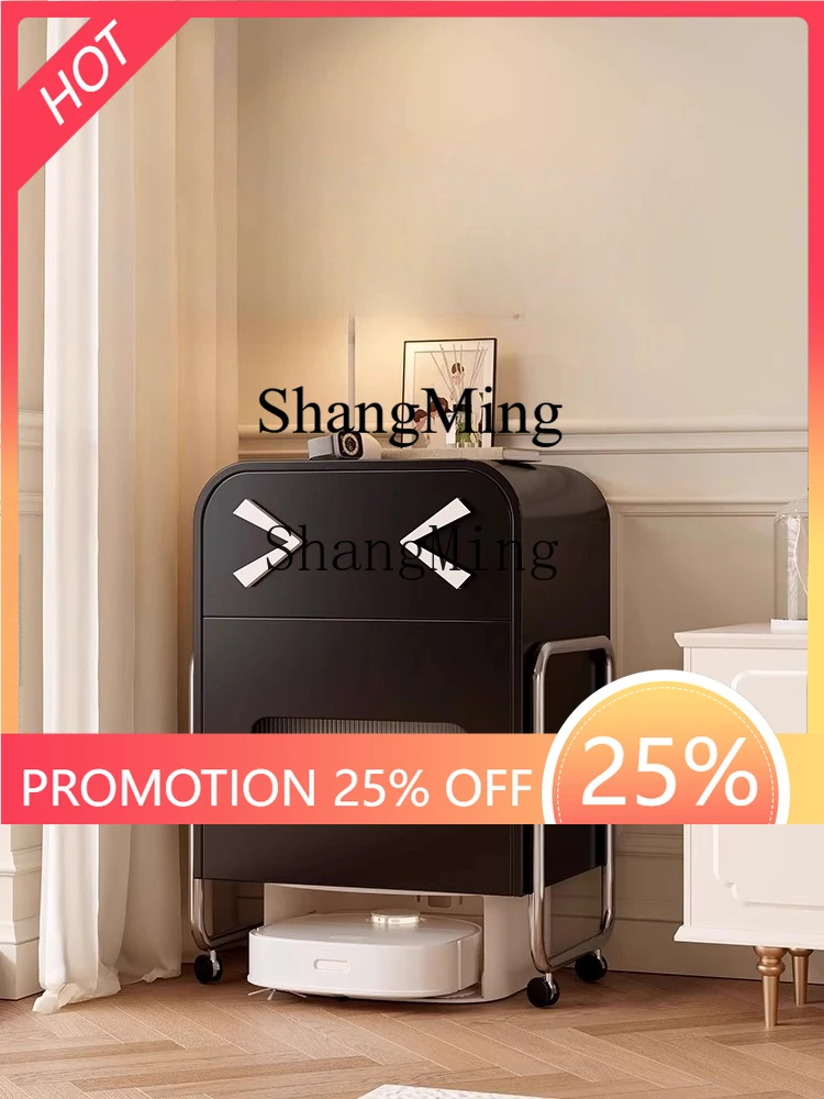 

ZYY simple premium fine shelf movable stone sweeping robot base station cabinet
