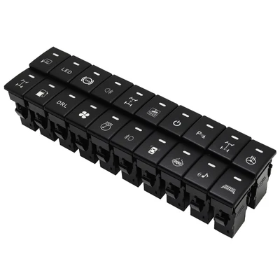 

For Isuzu D-MAX Front Fog Light LED DRL Heating Up Tail Gate Radar Parking Sensor Modification Switch Button with wire