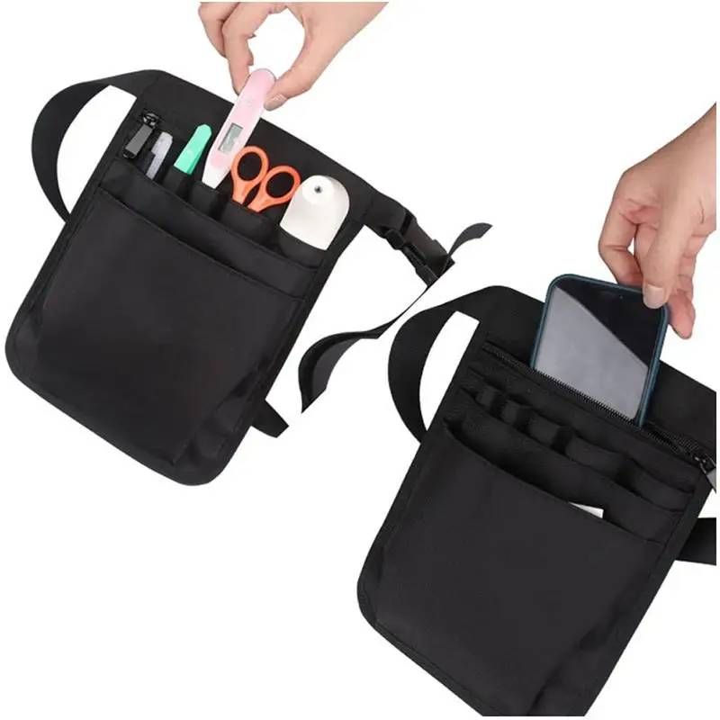

Adjustable Nurse Fanny Pack Portable Large Capacity Oxford Cloth Nurse Pouch Waist Bag Multi Compartment Pocket Belt Organizer