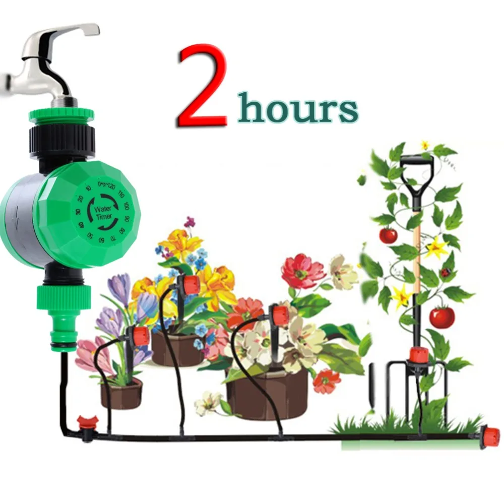 LCD Waterproof Automatic Electronic Solenoid Valve WaterTimer Garden Irrigation Controller Digital Intelligence Watering System