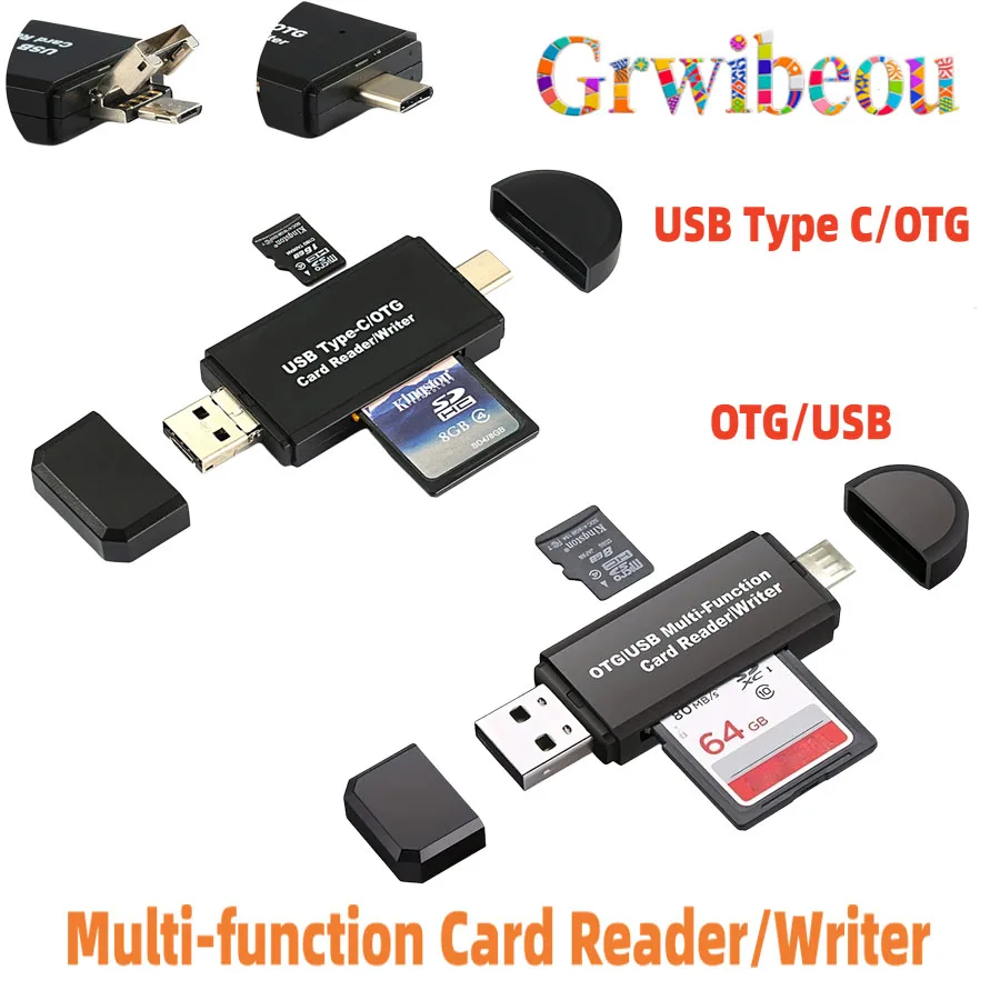 

USB Type C/OTG Multi-function Card Reader/Writer OTG/USB Multi-function Card Reader/Writer For USB 2.0 Micro SD Adapter