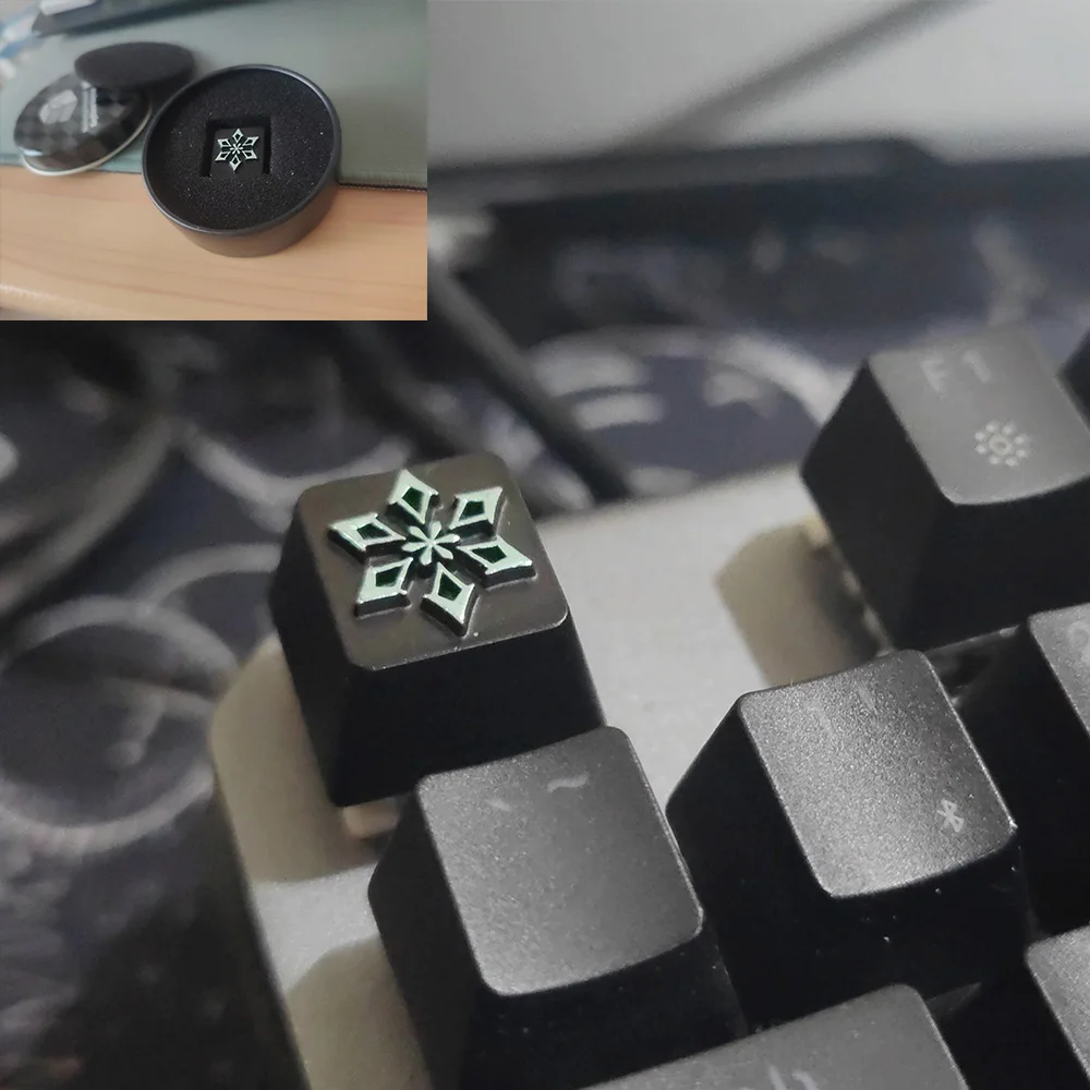 ESC Metal Keycaps For Genshin Impact Logo Cap Cross Switch Mechanical Keyboard Zinc Aluminum Alloy Personalized Caps OEM Similar