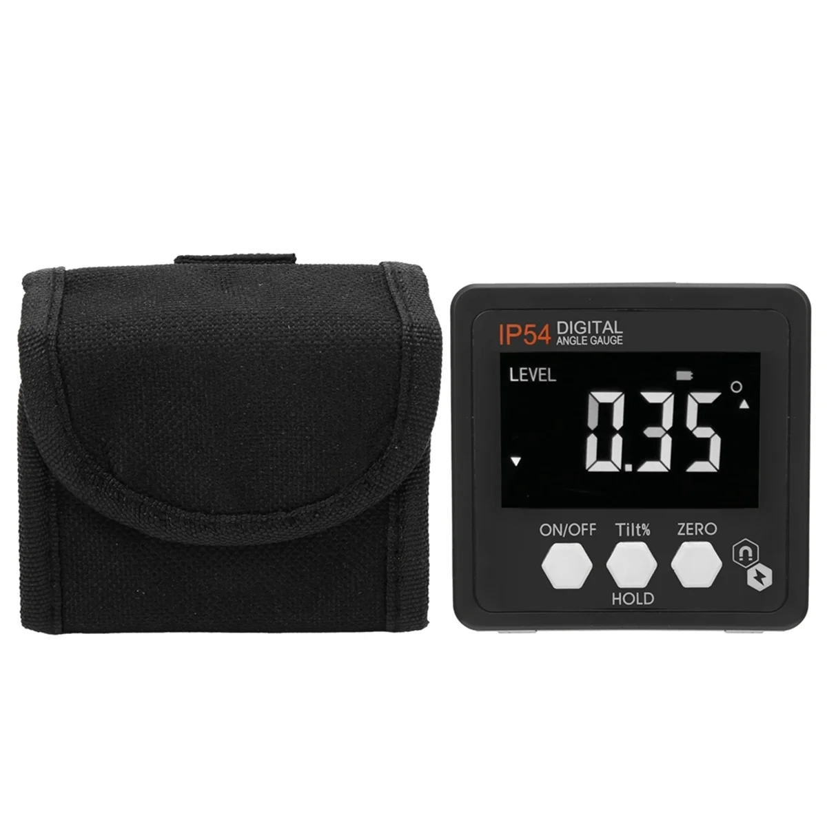 New 3C-Digital Angle Gauge LCD Protractor Inclinometer Inclination Box 4x90° IP54 Digital Protractor Inclinometer