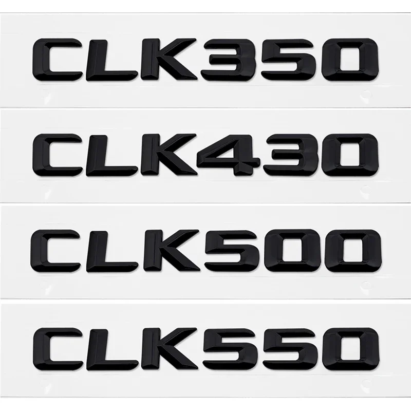 Car Letter Sticker for Mercedes Benz CLK350 CLK430 CLK500 CLK550 Auto Body Trunk Badge Emblem Exterior Accessories