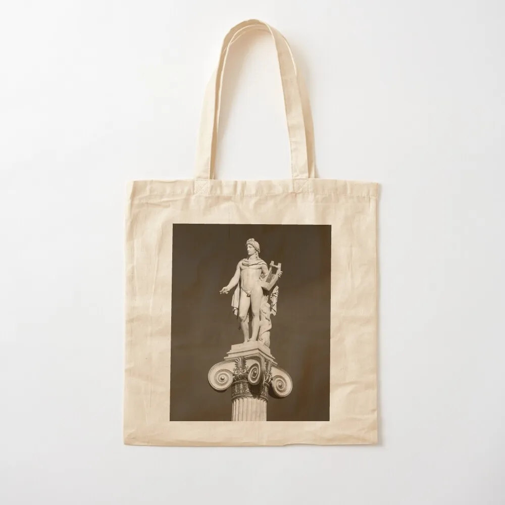 Ancient Greek god Apollo. Deity of music and sun. NEW Clock with correct Roman numerals (not flipped). Tote Bag Women's bags