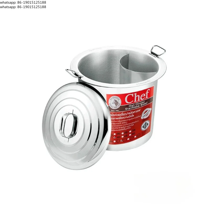 High Quality  Thai Rice Noodle Pot Boiled  Soup Pot Street Side Rice Noodle Stall