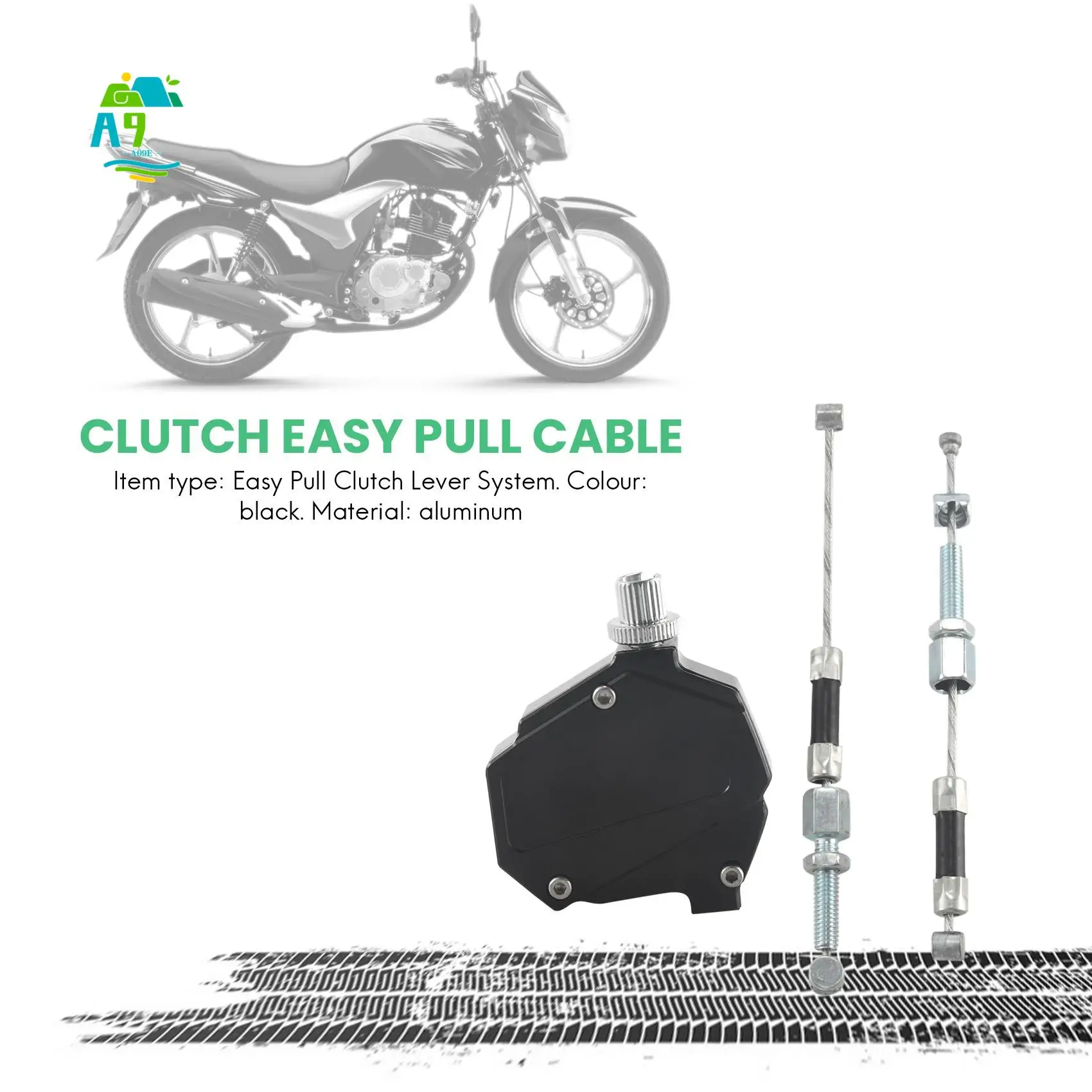 

A09E-Motorcycle Stunt Clutch Lever Easy Pull Cable System For Yamaha Kawasaki Honda Dirt Bike Parts