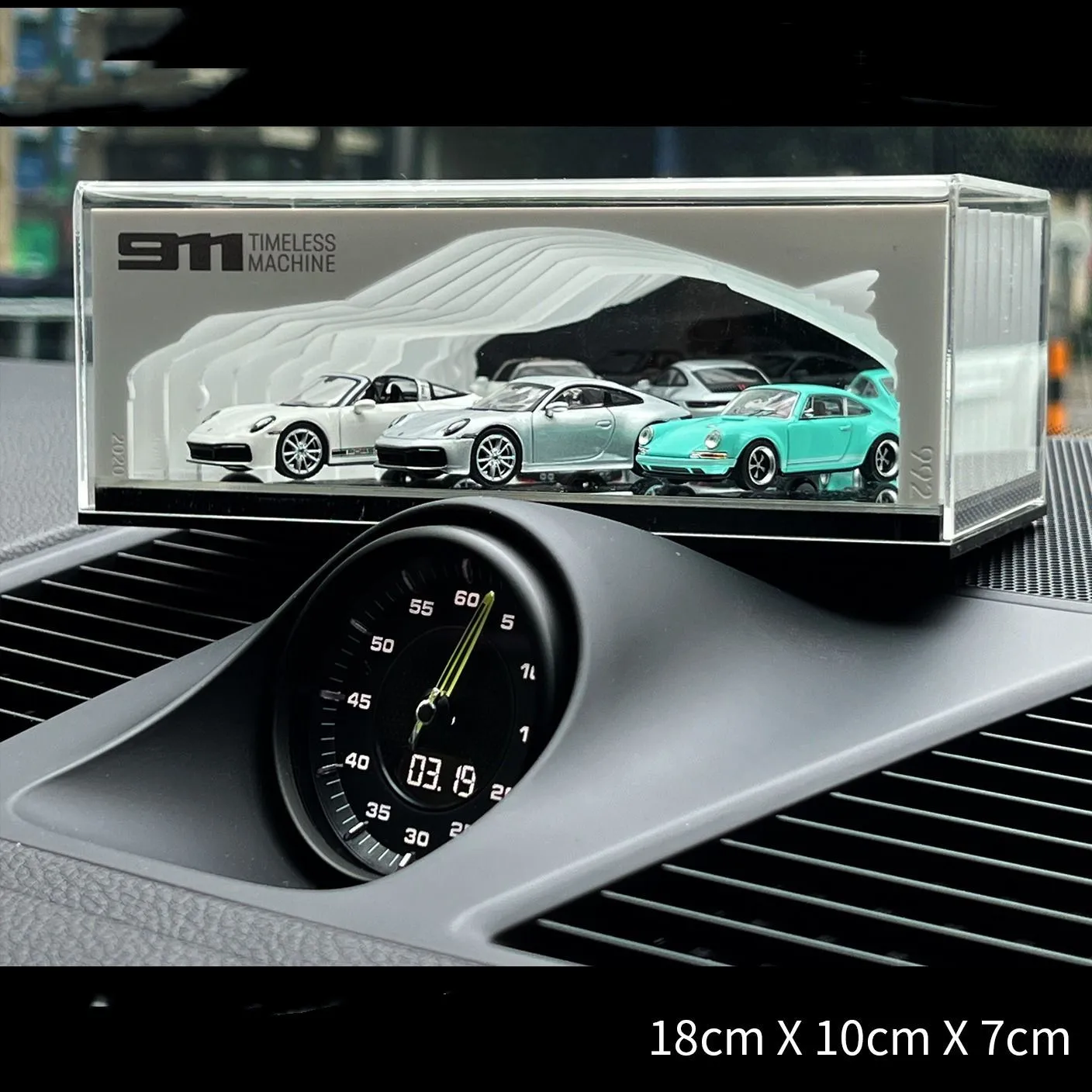 MOREART 1:64 CAR 911 display box time gallery high-end car model acrylic home collection