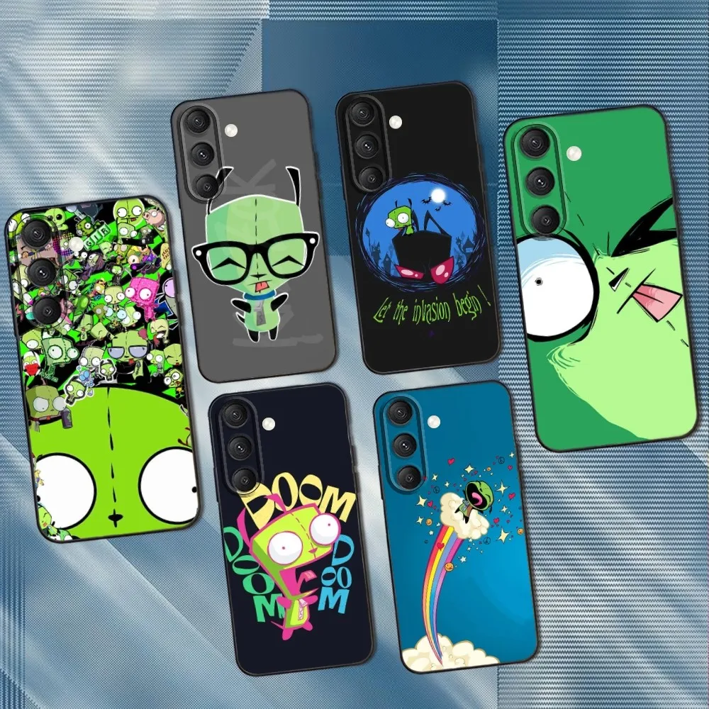 

I-Invader Zim Gir Phone Case For Samsung S25,S24,S23,S22,S21,S20,S10,Ultra,Plus,Lite,FE,Soft Silicone Black Cover