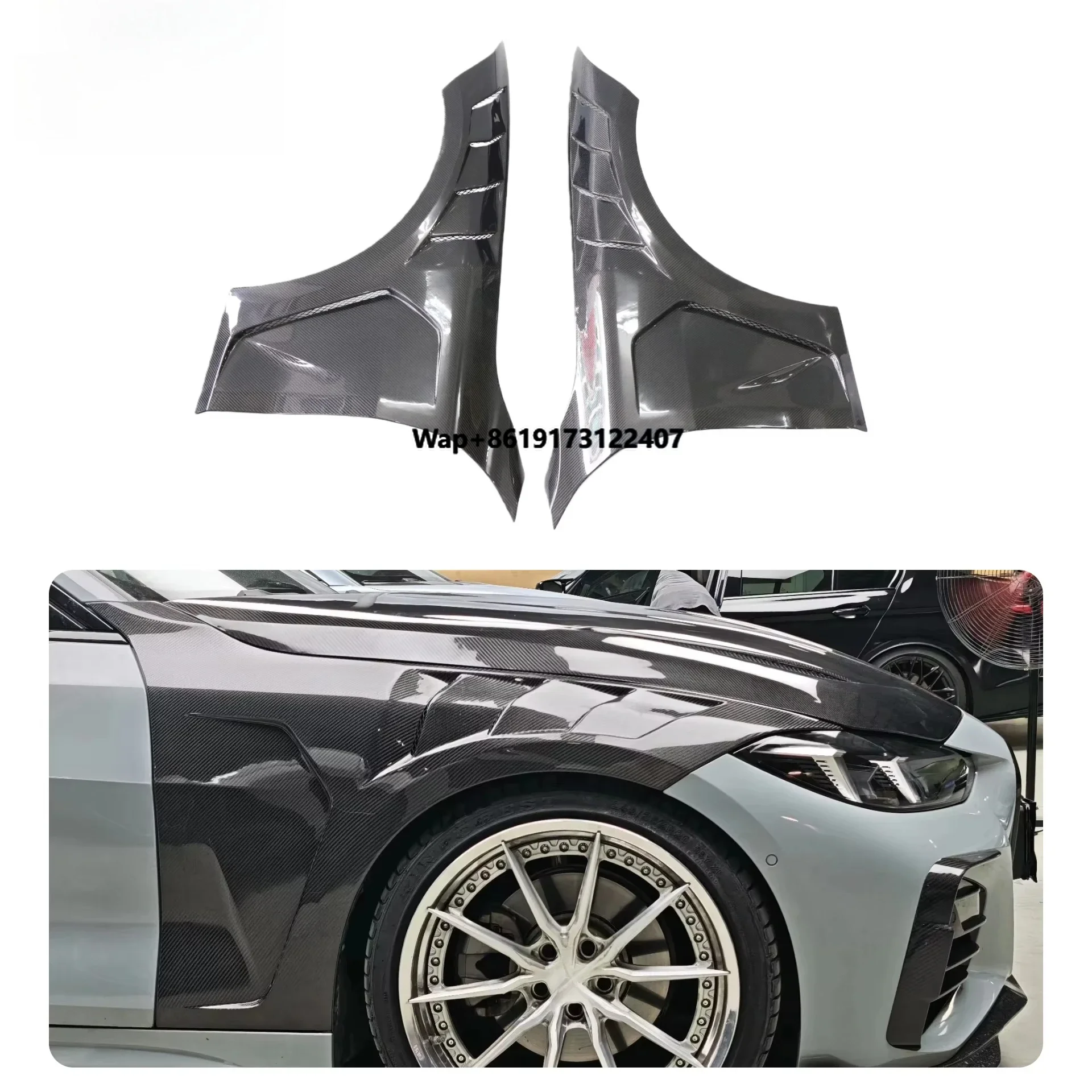 

Customization Supported Car Front Side Carbon Fiber Fenders for 4 Series G22 G23 G26 Carbon Fiber Front Fender Twill Carbon