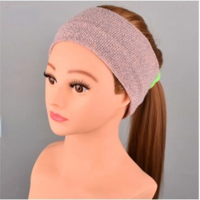 Autumn Simple Fashionable Warm Woolen Knitted Headband Women's Tourism Sports Headband Luxury Replica Brands Hair Scarf