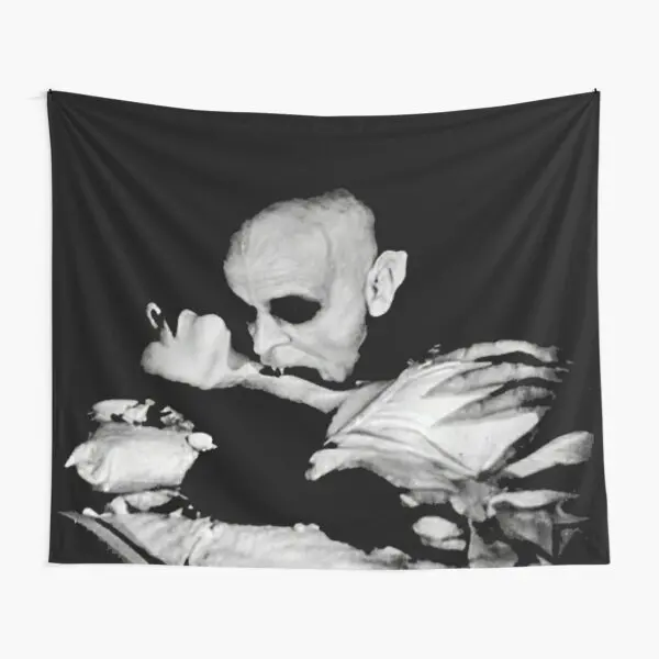 Hd Nosferatu The Bite 1921  Tapestry Bedspread Hanging Art Travel Wall Bedroom Mat Printed Blanket Colored Decor Living Yoga