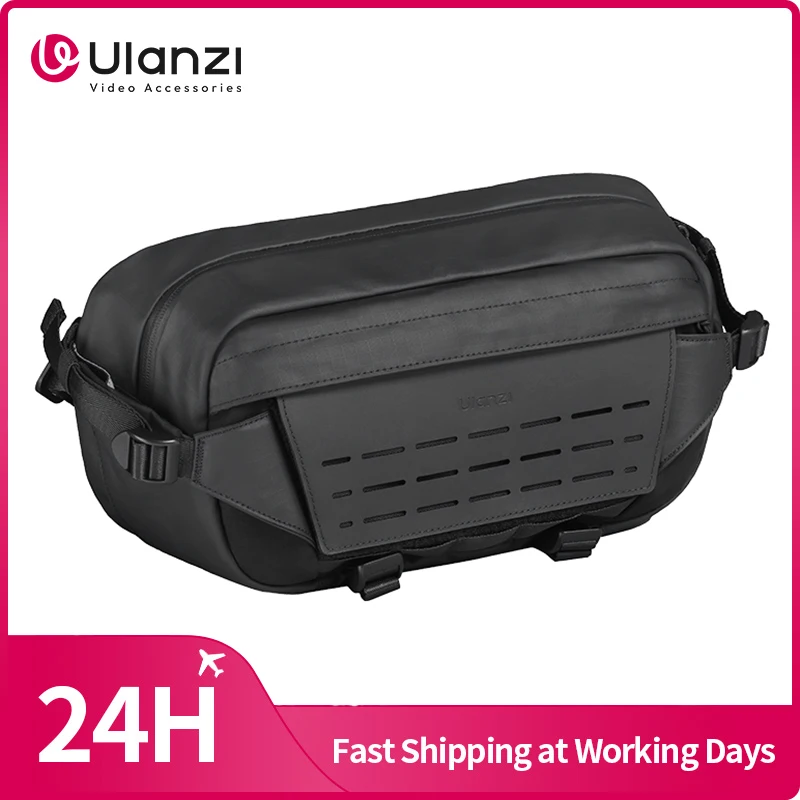 Ulanzi AB02 TAI Outdoor Sling Bag Body-Cross Bag Chest Bag Travel Bag 9L for Smartphone Mirrorless Camera Fill Light