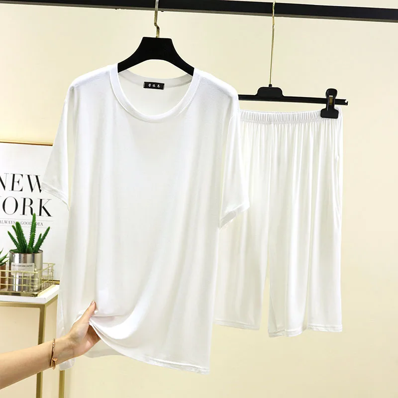 White (short sleeves + shorts suit)