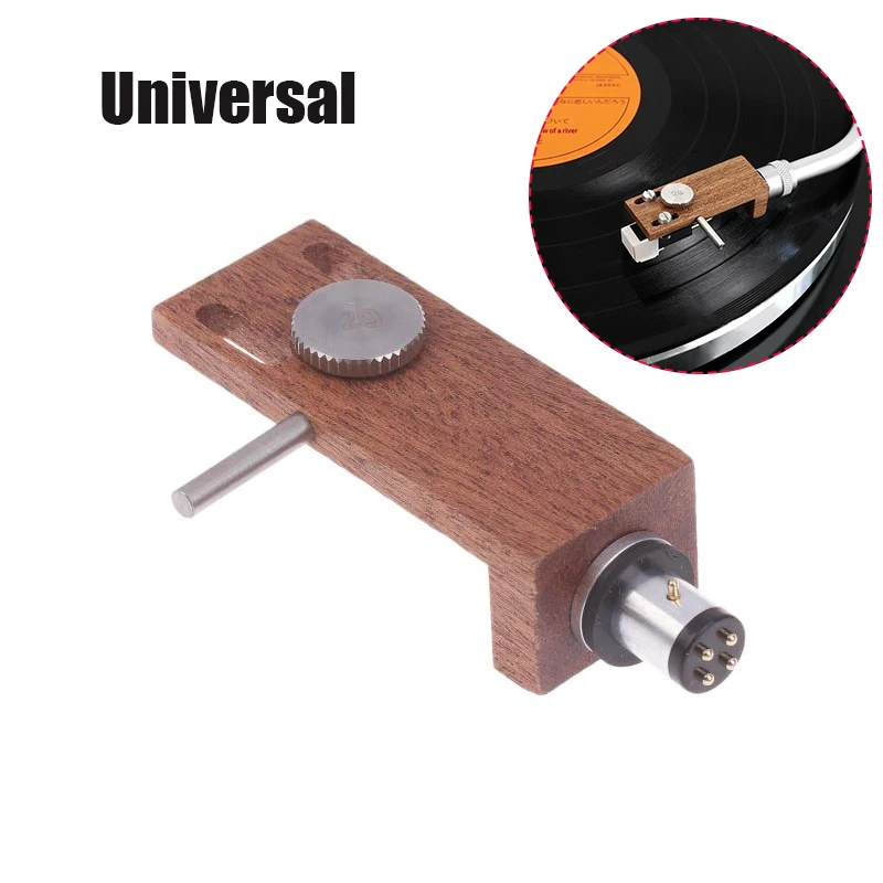 

1 шт., универсальный деревянный проигрыватель, замена крепления на голову для проигрывателя LP, прочные указатели, картриджи, стилус, проигрыватель