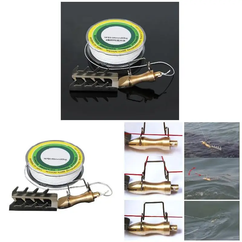 

1 Set Stainless Steel Retriever Bait Rescue Lure Seeker for Fishing Tackle Minnow Carp Fishing Accessories Stuff with Line