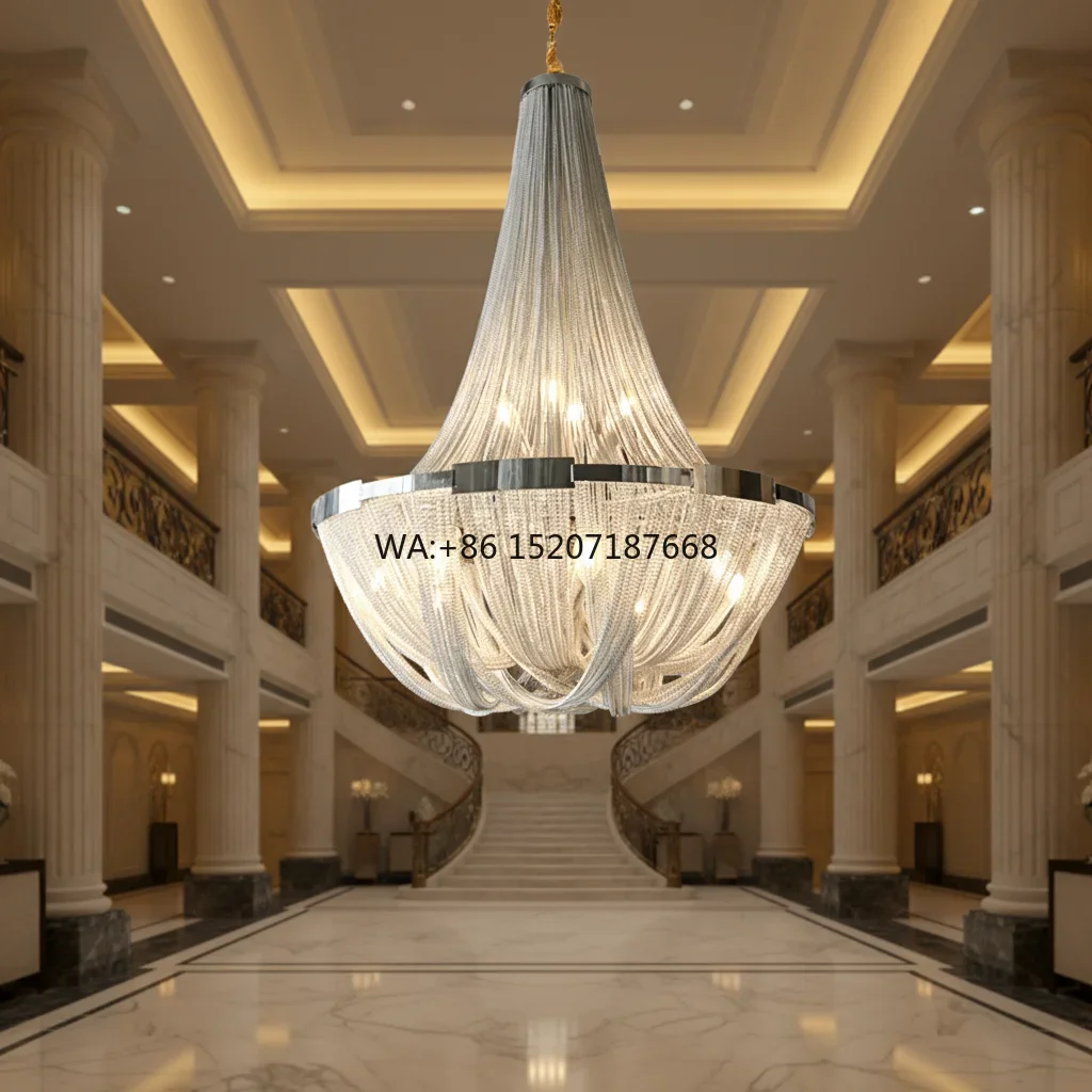 LED Bulb Iron Tassels s Wedding Decoration  Room Hotel Villa Crystal Style Silver/Gold 2-Year Warranty