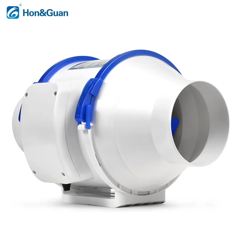 hon&gu an 4-Inch AC Duct Axial Fan 50Hz Ball Bearing Exhaust Big Airflow ABS Blades Model GF-200/100P