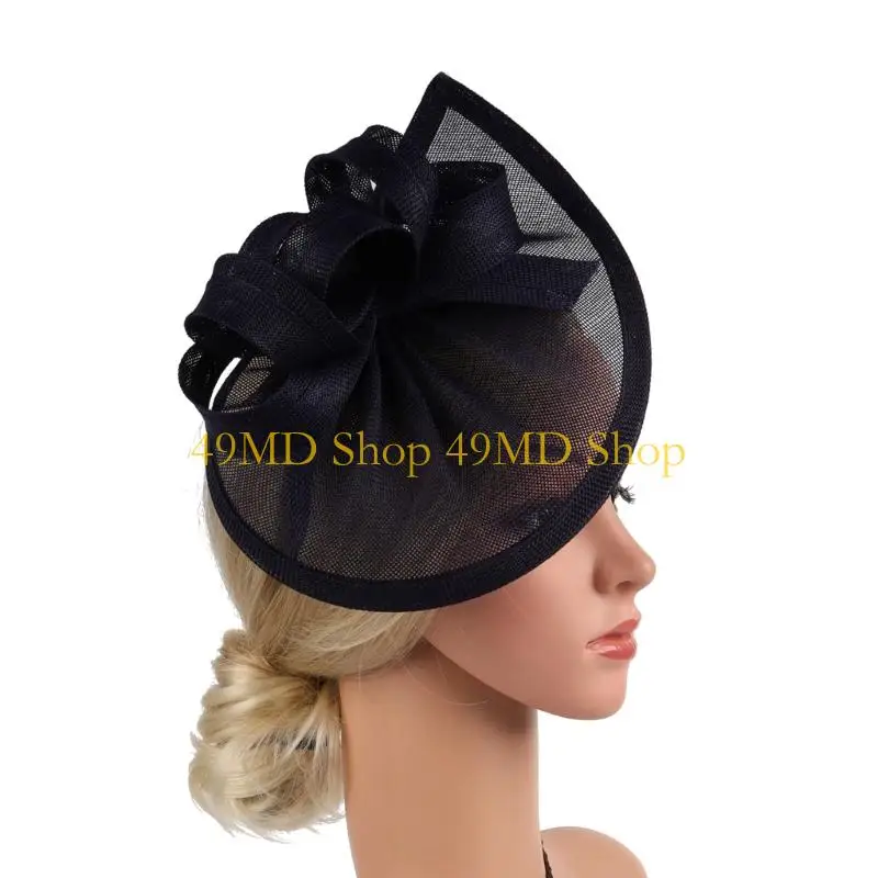 49MD Delicate Sun Hat Wedding Inspired Fashion Statement Outdoor Activity Headwear Stylish Headgear Accessory for Daily Wear